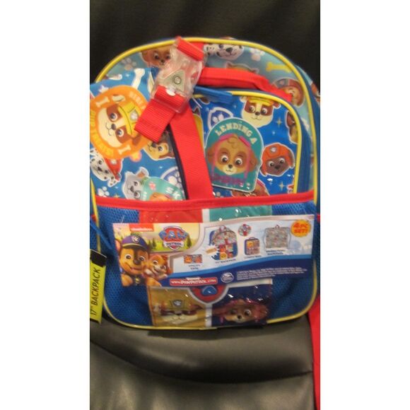 NEW IN PACKAGING PAW PATROL 4 PIECE BACKPACK, LUNCH BAG, PENCIL CASE AND MORE - Picture 1 of 5